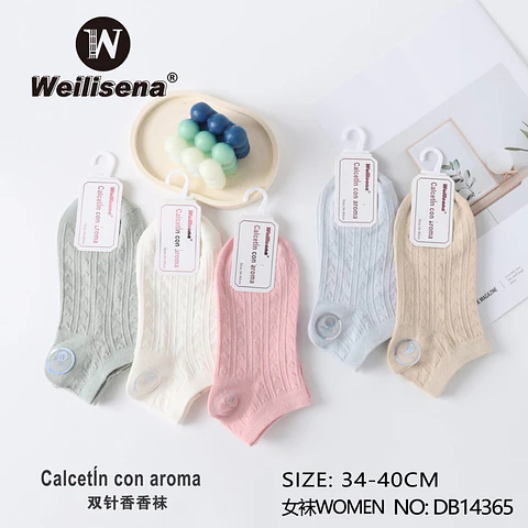 DOCENA DE CALCETA DE AROMA PARA MUJER