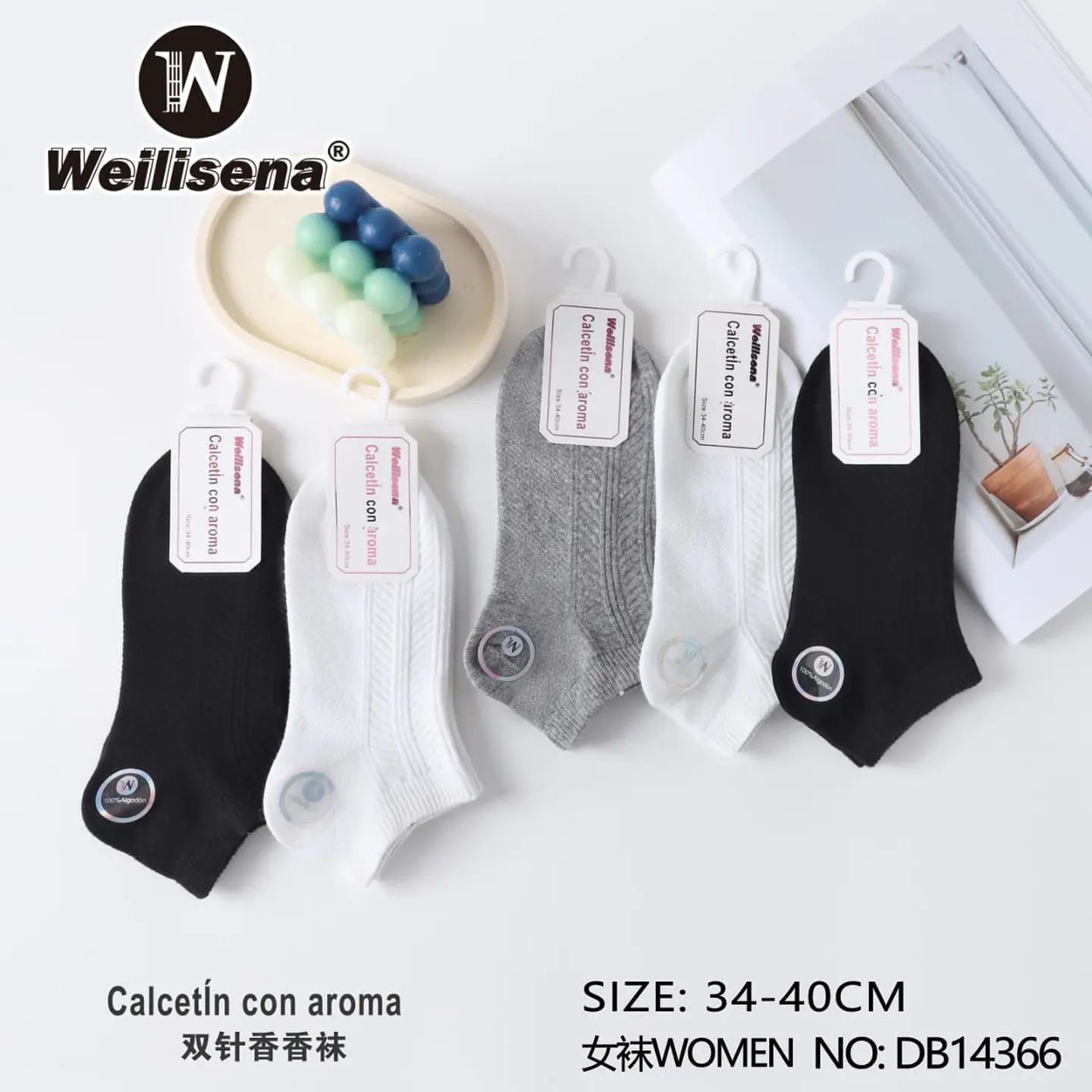 DOCENA DE CALCETIN CON AROMA PARA MUJER 1