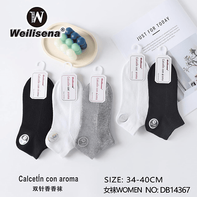 DOCENA DE CALCETIN CON AROMA PARA MUJER