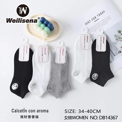 DOCENA DE CALCETIN CON AROMA PARA MUJER