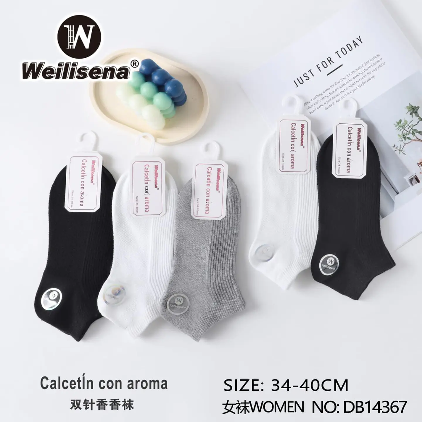 DOCENA DE CALCETIN CON AROMA PARA MUJER 1