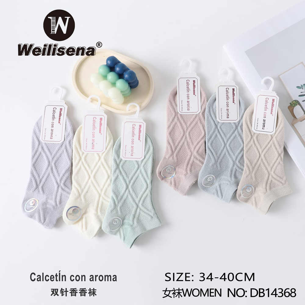 DOCENA DE CALCETIN CON AROMA PARA MUJER