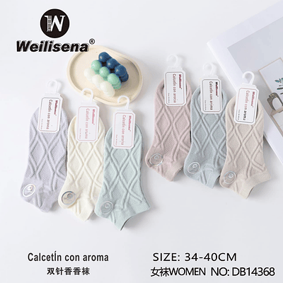 DOCENA DE CALCETIN CON AROMA PARA MUJER