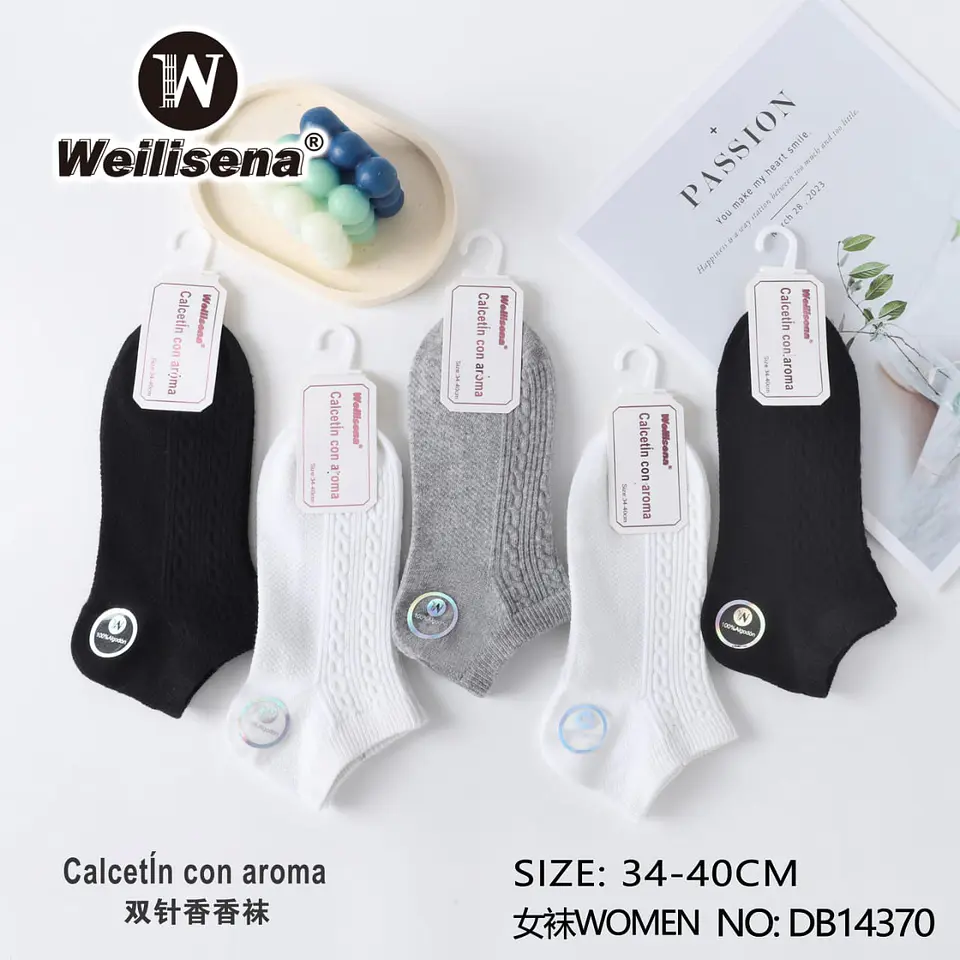 DOCENA DE CALCETIN CON AROMA PARA MUJER 1