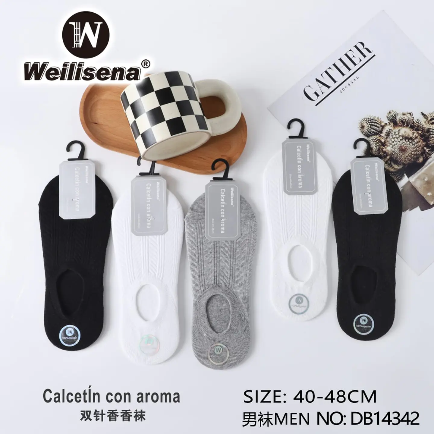 DOCENA DE CALCETIN CON AROMA PARA HOMBRE 1