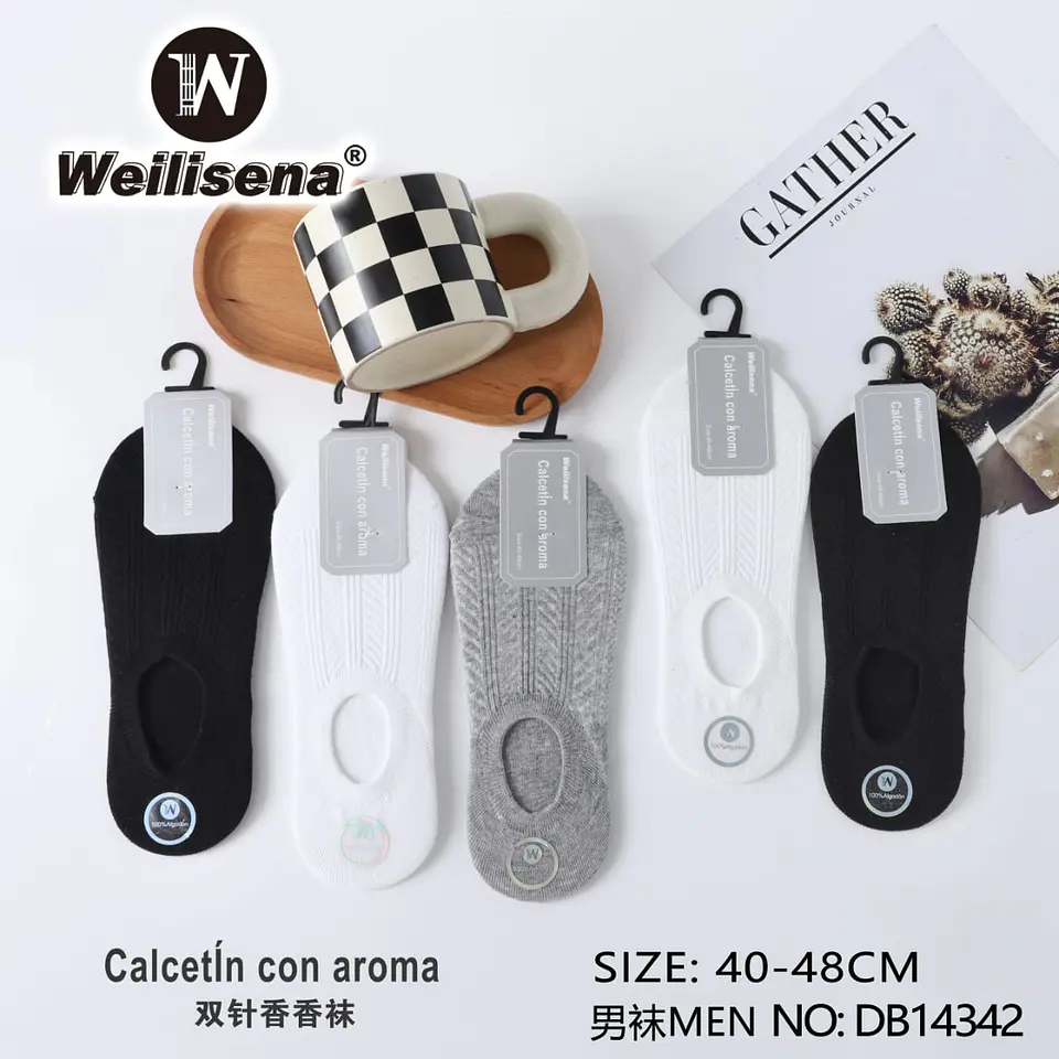 DOCENA DE CALCETIN CON AROMA PARA HOMBRE 1