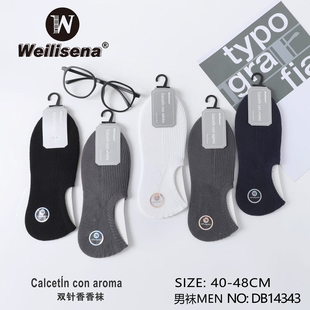 DOCENA DE CALCETIN CON AROMA PARA CABALLERO