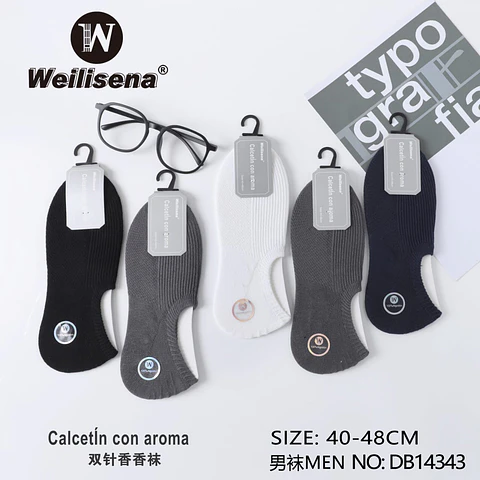 DOCENA DE CALCETIN CON AROMA PARA CABALLERO