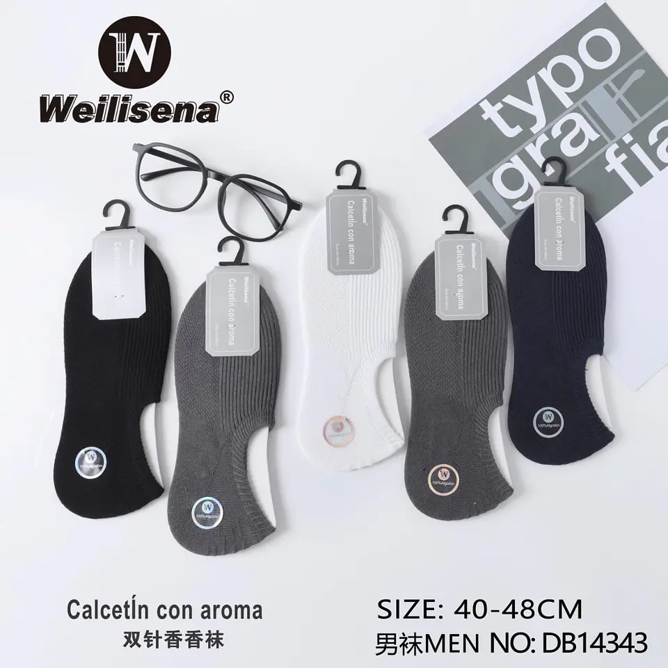 DOCENA DE CALCETIN CON AROMA PARA CABALLERO 1