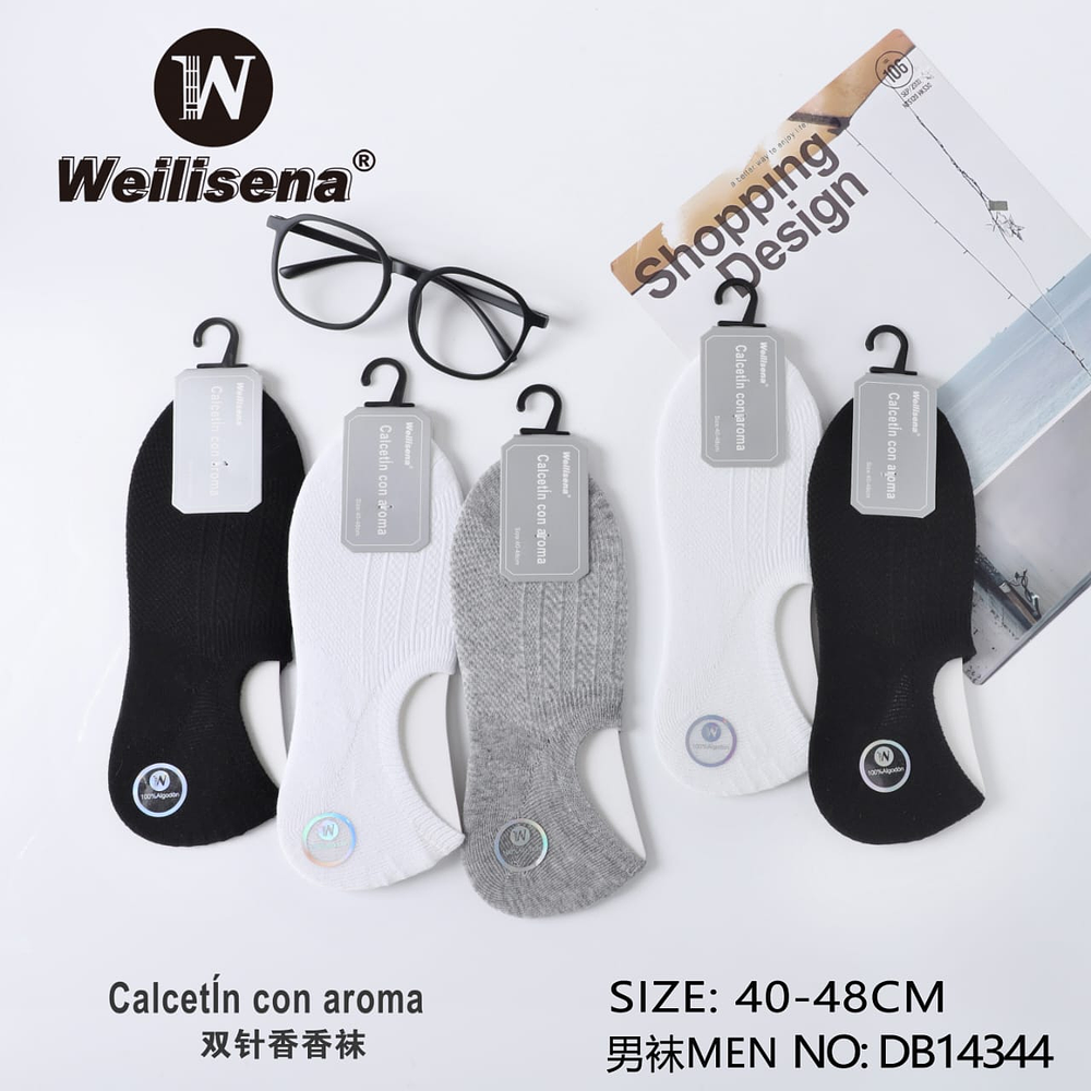 DOCENA DE CALCETIN CON AROMA PARA CABALLERO