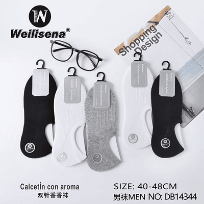 DOCENA DE CALCETIN CON AROMA PARA CABALLERO