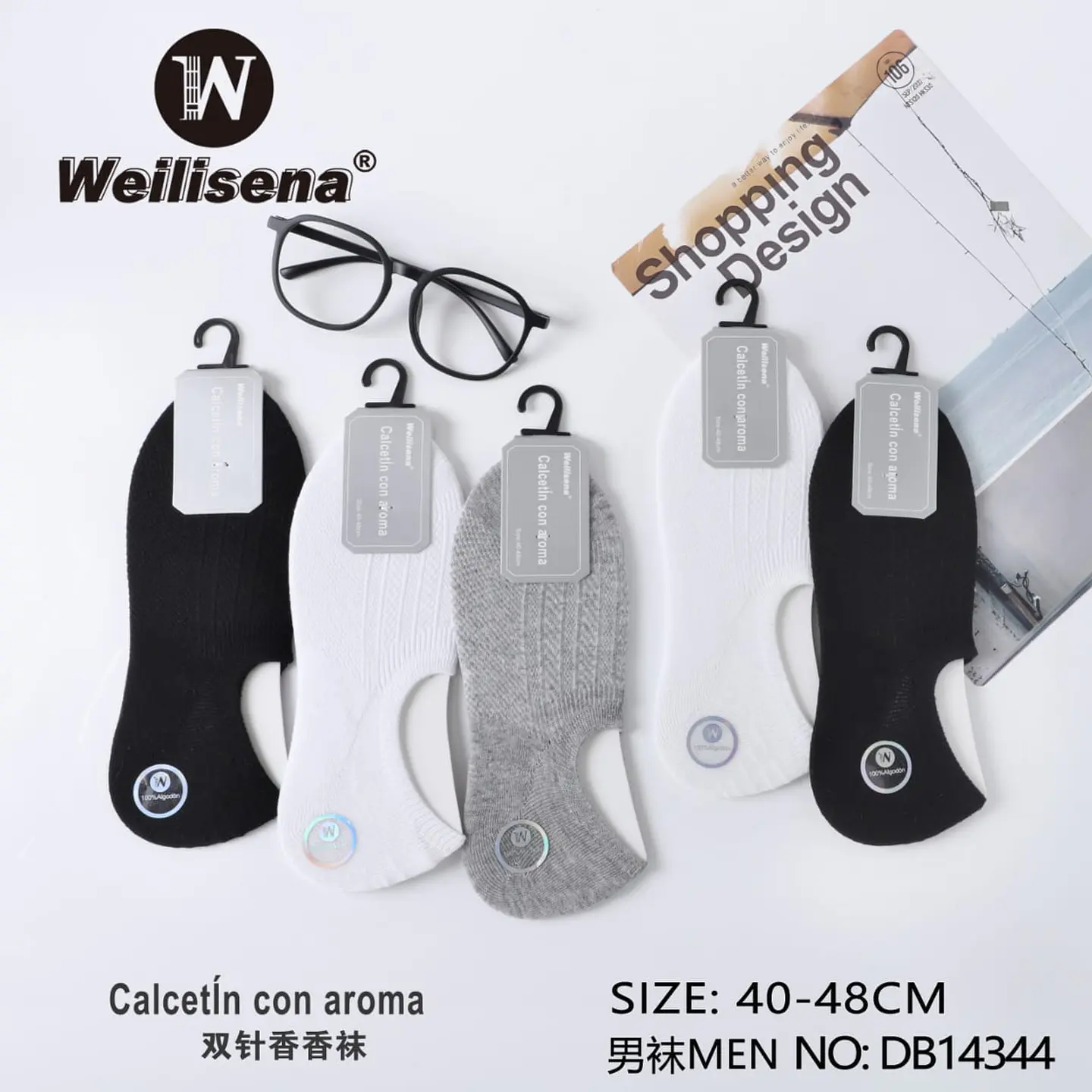 DOCENA DE CALCETIN CON AROMA PARA CABALLERO 1