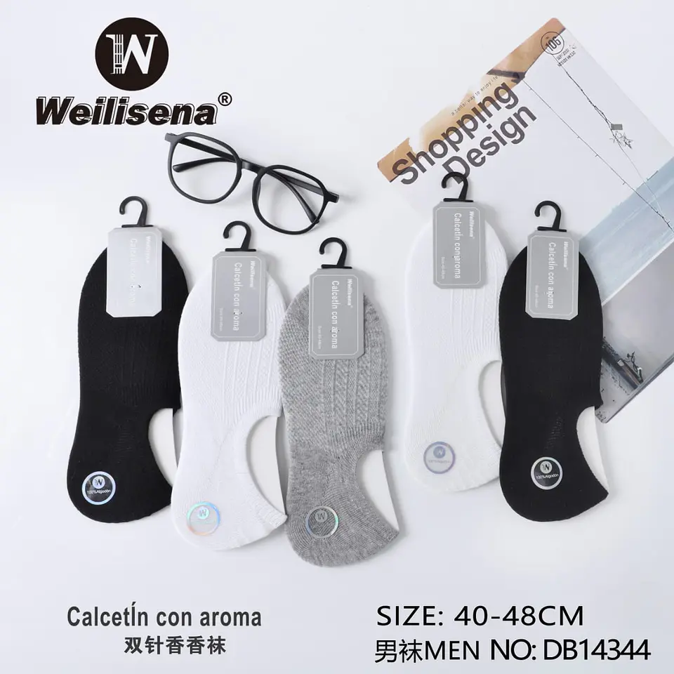DOCENA DE CALCETIN CON AROMA PARA CABALLERO 1