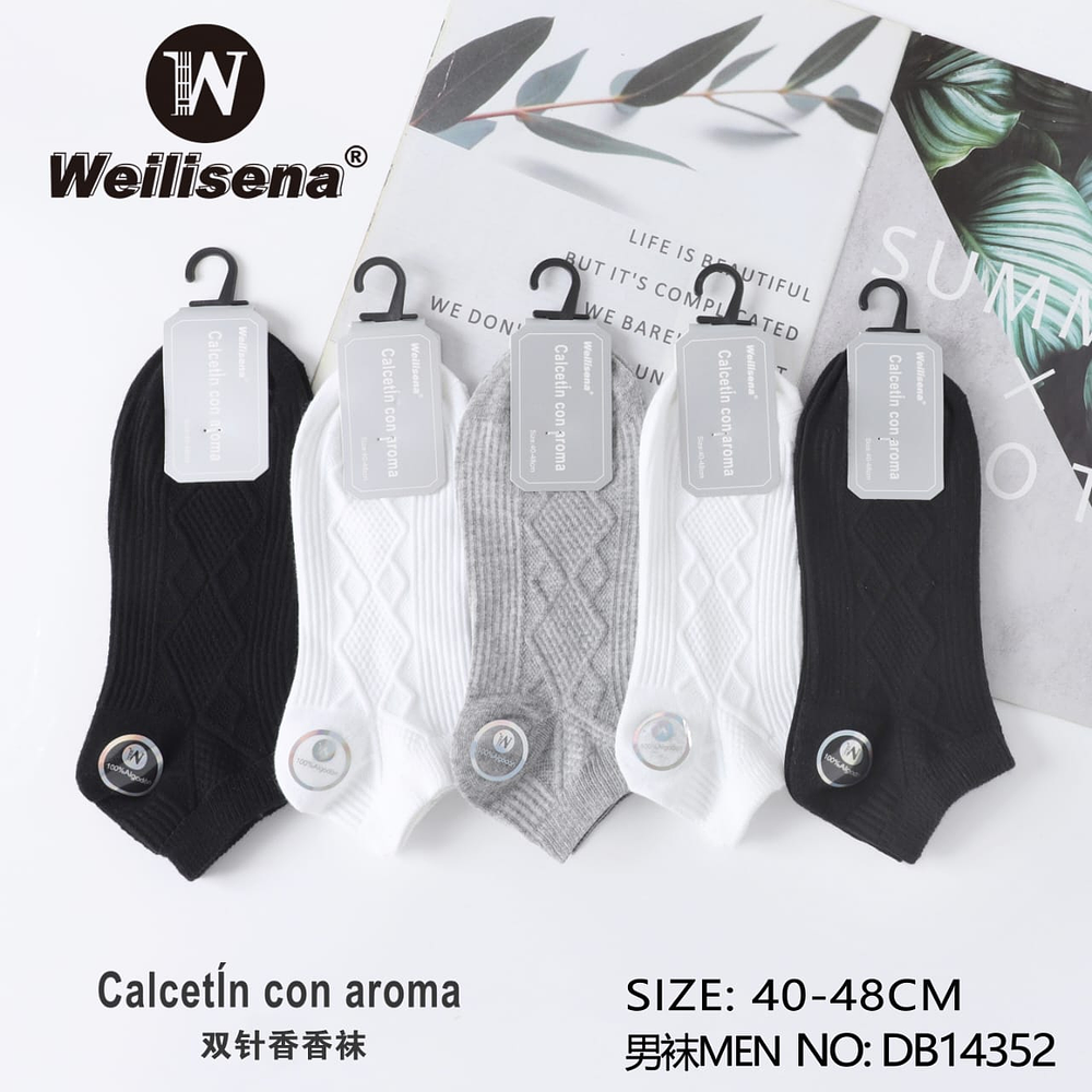 DOCENA DE CALCETIN CON AROMA PARA CABALLERO