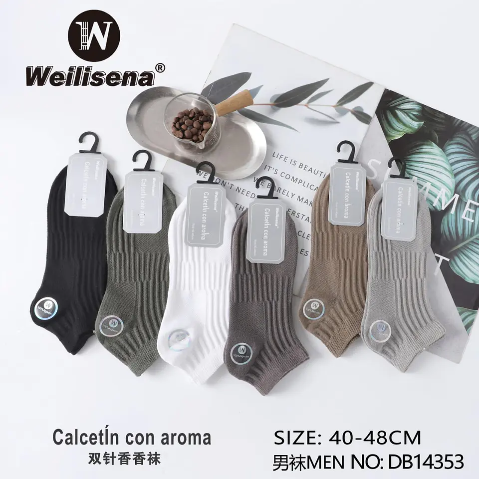 DOCENA DE CALCETIN CON AROMA PARA CABALLERO 1