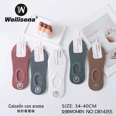 DOCENA DE CALCETIN CON AROMA PARA MUJER