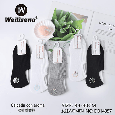 DOCENA DE CALCETIN CON AROMA PARA MUJER