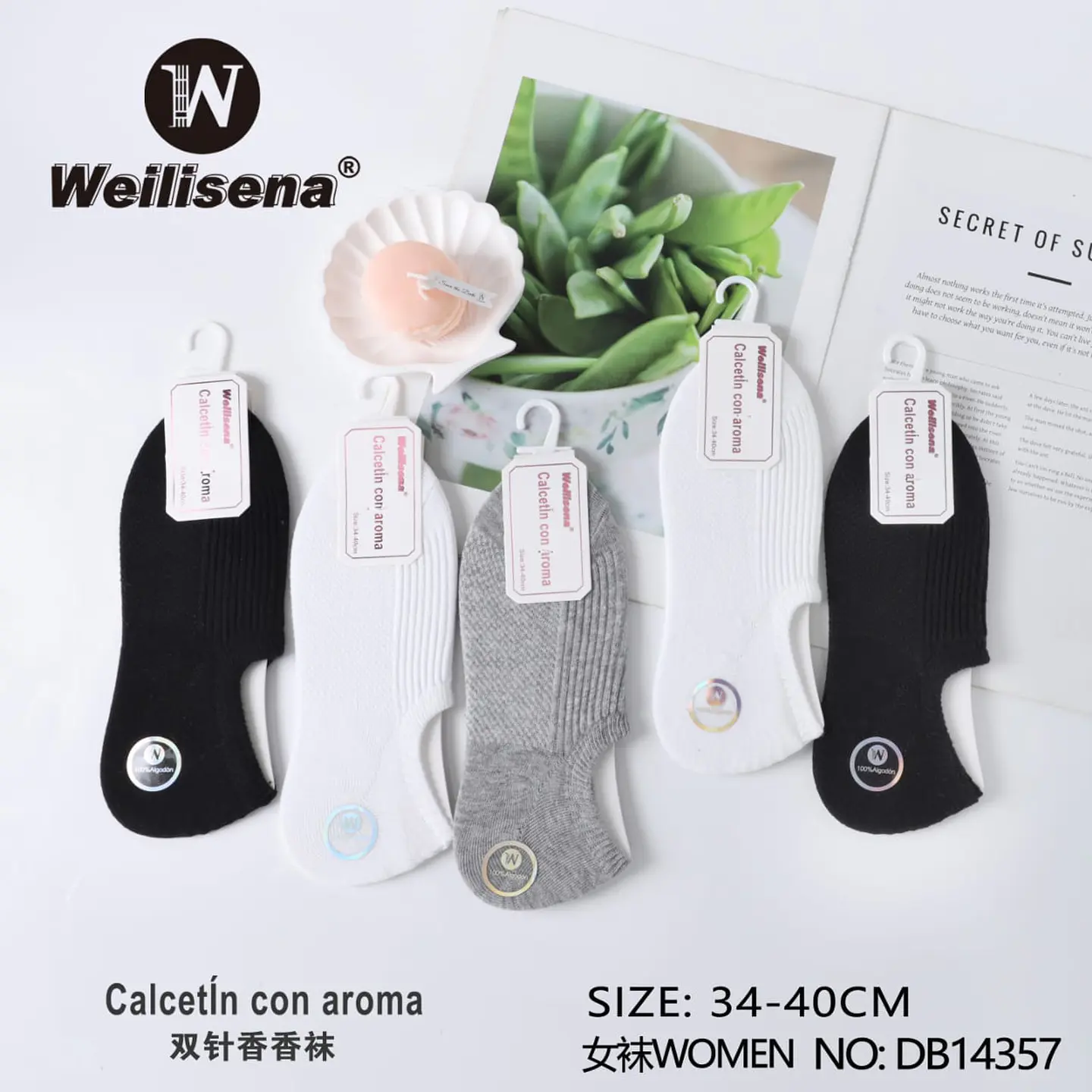 DOCENA DE CALCETIN CON AROMA PARA MUJER 1
