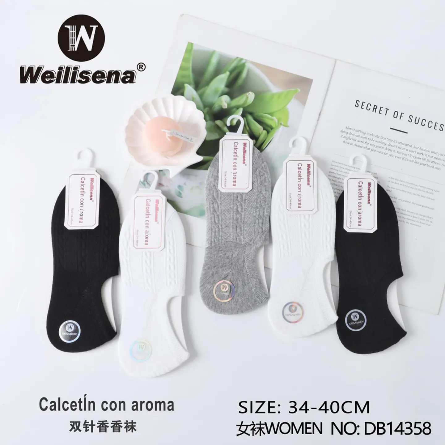DOCENA DE CALCETIN CON AROMA PARA MUJER 1
