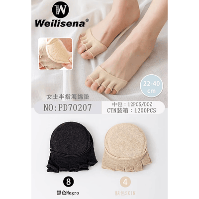 ALMOHADILLA DE ESPONJA DE MEDIO DEDO PARA MUJER