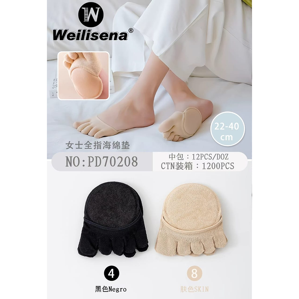 ALMOHADILLA DE ESPONJA DE DEDO COMPLETO PARA MUJER