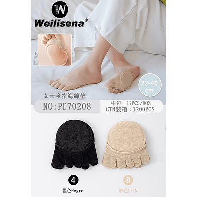 ALMOHADILLA DE ESPONJA DE DEDO COMPLETO PARA MUJER