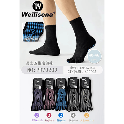 CALCETINES CON DEDITOS Y ANTIDESLIZANTE PARA CABALLERO