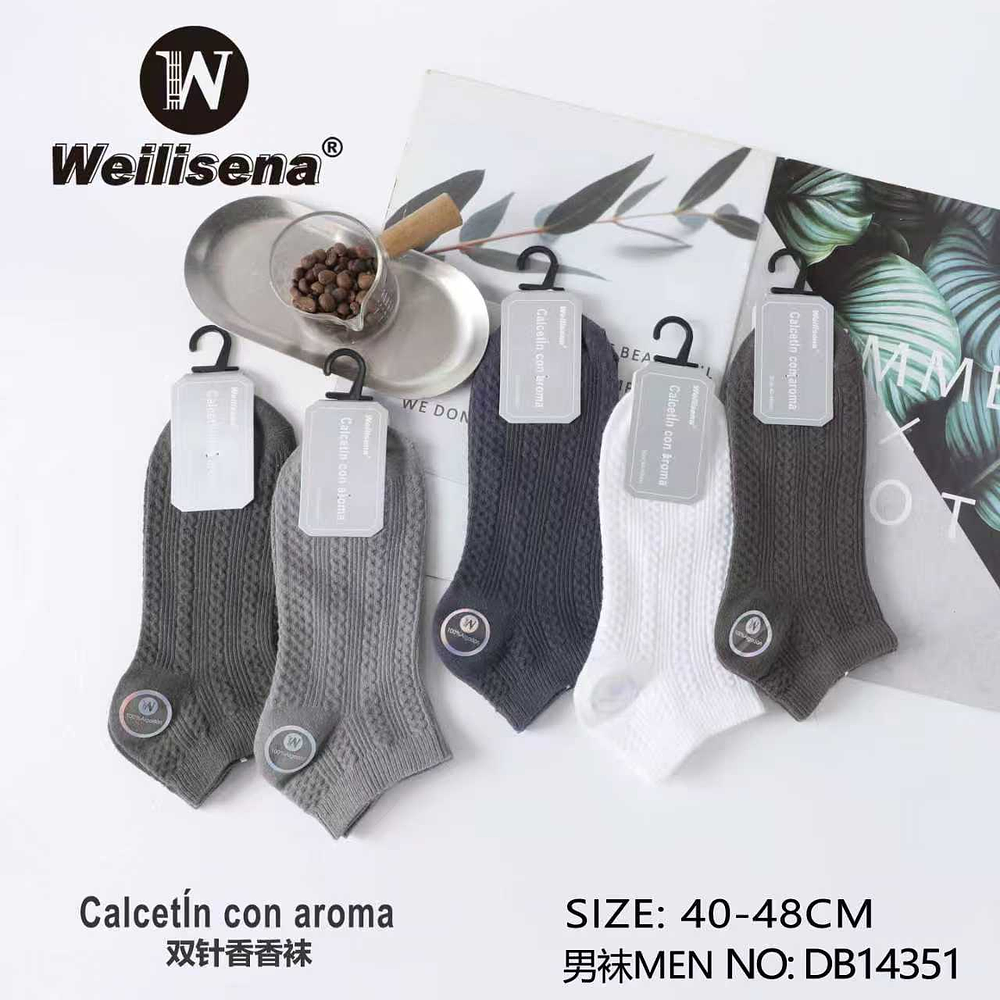 DOCENA DE CALCETIN CON AROMA PARA CABALLERO