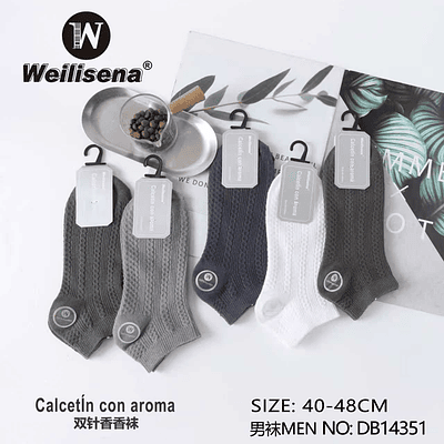 DOCENA DE CALCETIN CON AROMA PARA CABALLERO