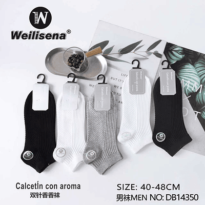 DOCENA DE CALCETIN CON AROMA PARA CABALLERO