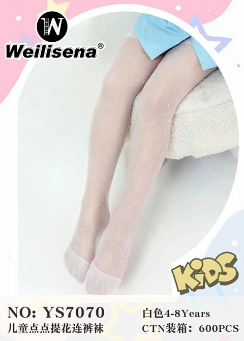 Medias Panty con puntos para niñas