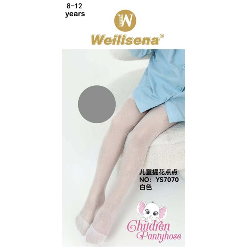 Medias Panty con puntos para niñas