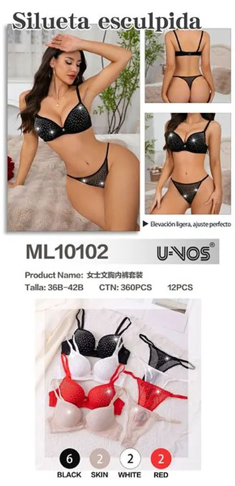 Conjunto de ropa interior en Copa B