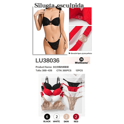 Conjunto de ropa interior en copa B