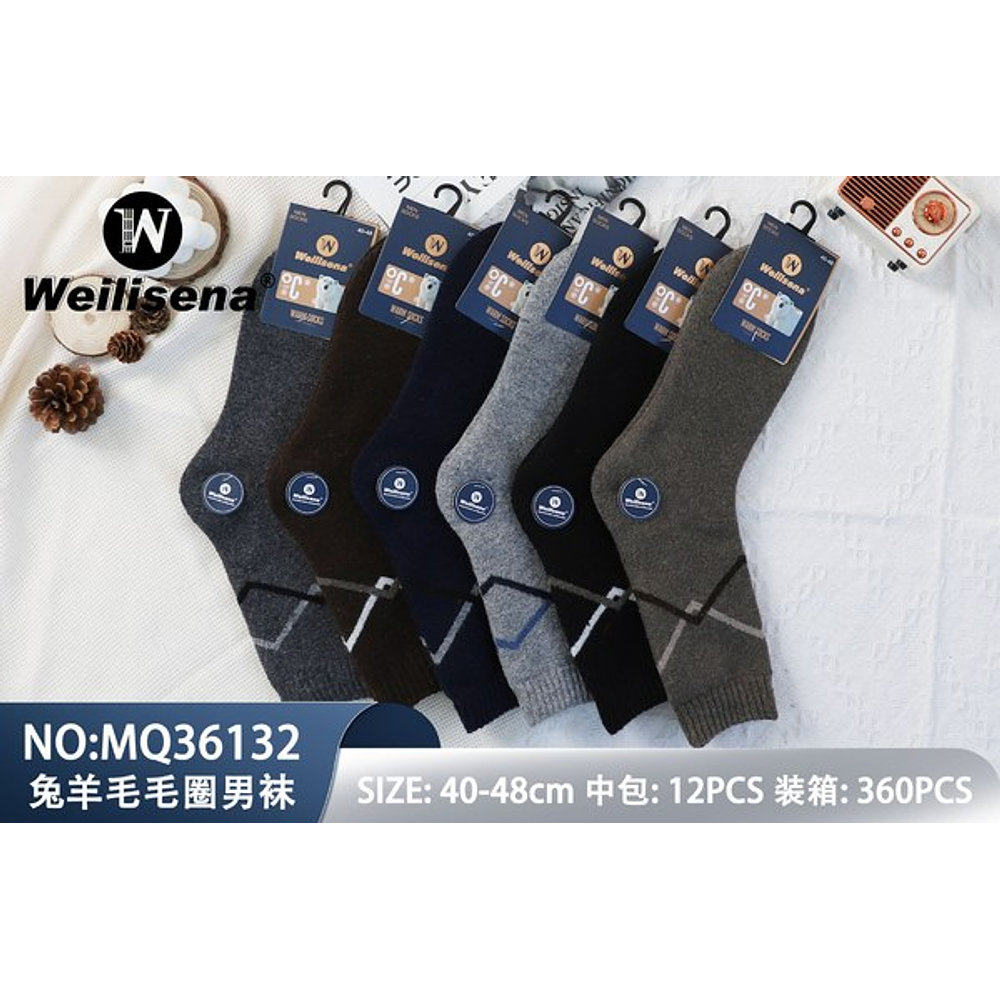 Tripack calcetines de paño de caballero