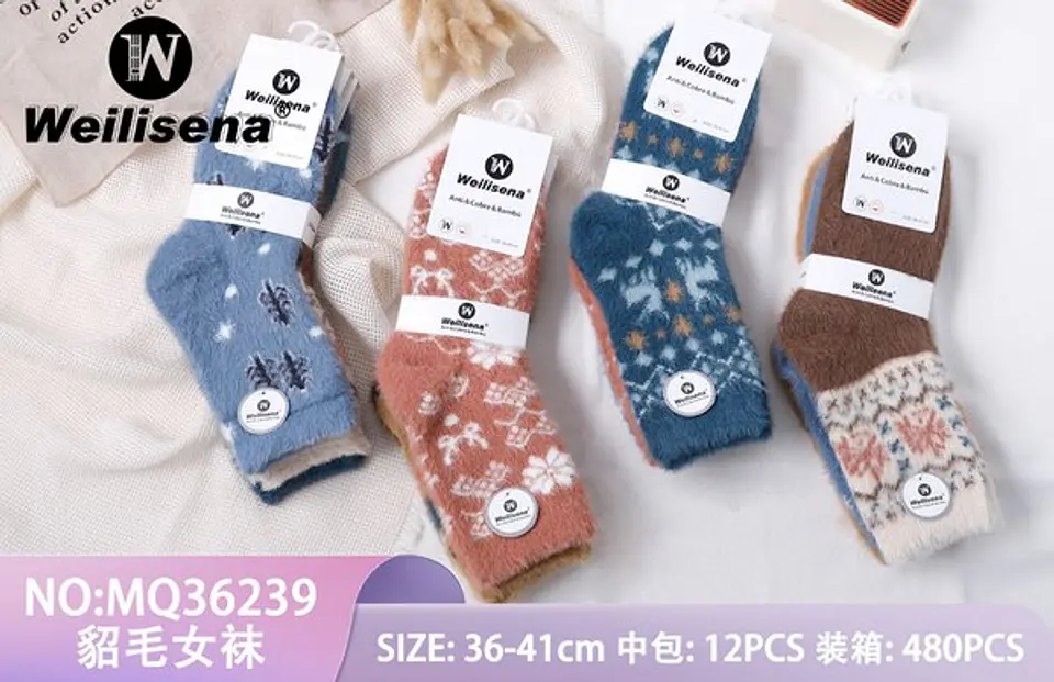 Tripack calcetines de paño de dama 1
