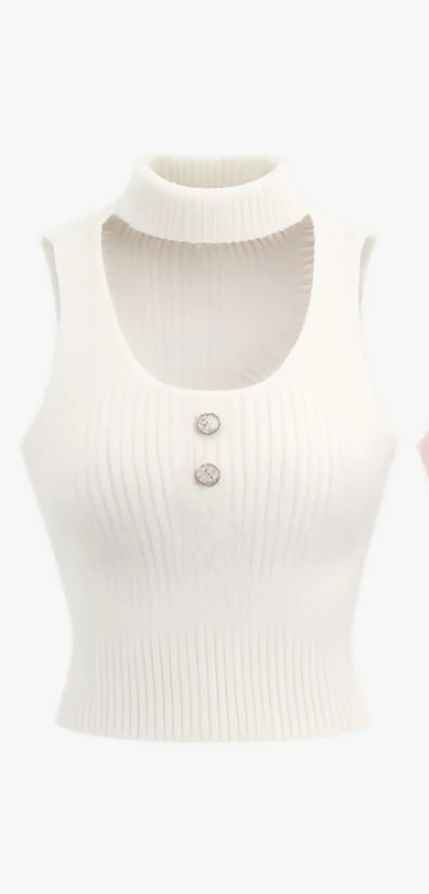 BLUSA CROP TEJIDO PUNTO SUAVE XC47002 2