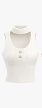 BLUSA CROP TEJIDO PUNTO SUAVE XC47002 - Miniatura 2