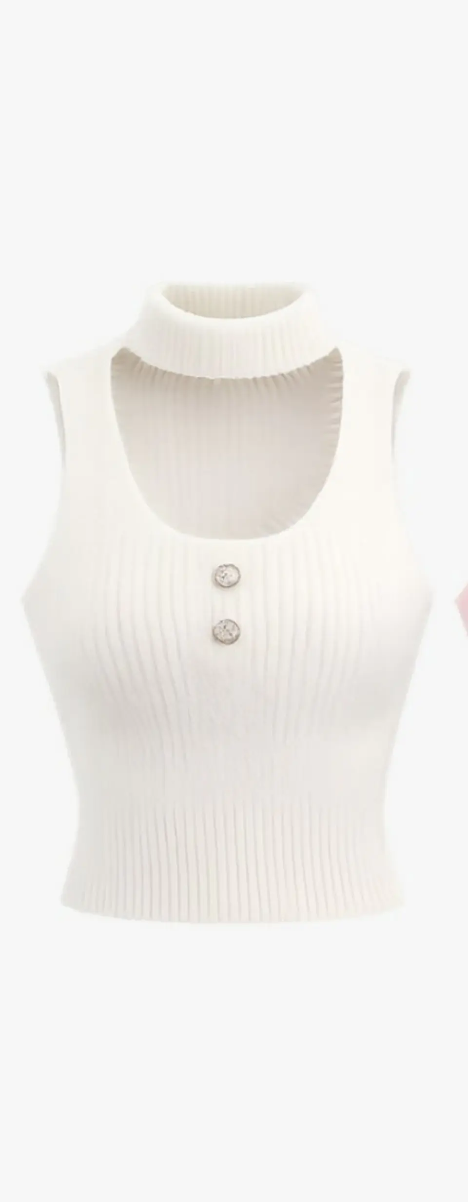 BLUSA CROP TEJIDO PUNTO SUAVE XC47002 2