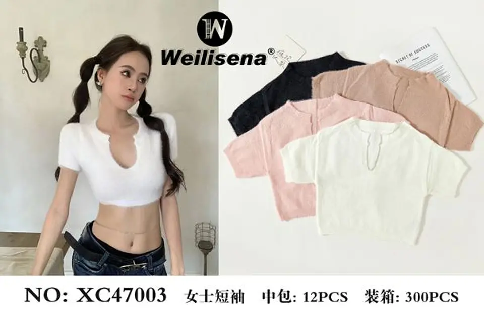 BLUSA ESCOTE ONDULADO XC47003 1