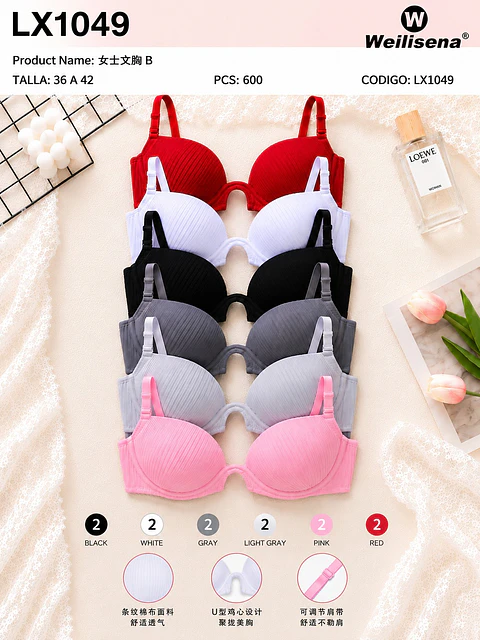 BRASIER TEXTURA CONFORT LX1049