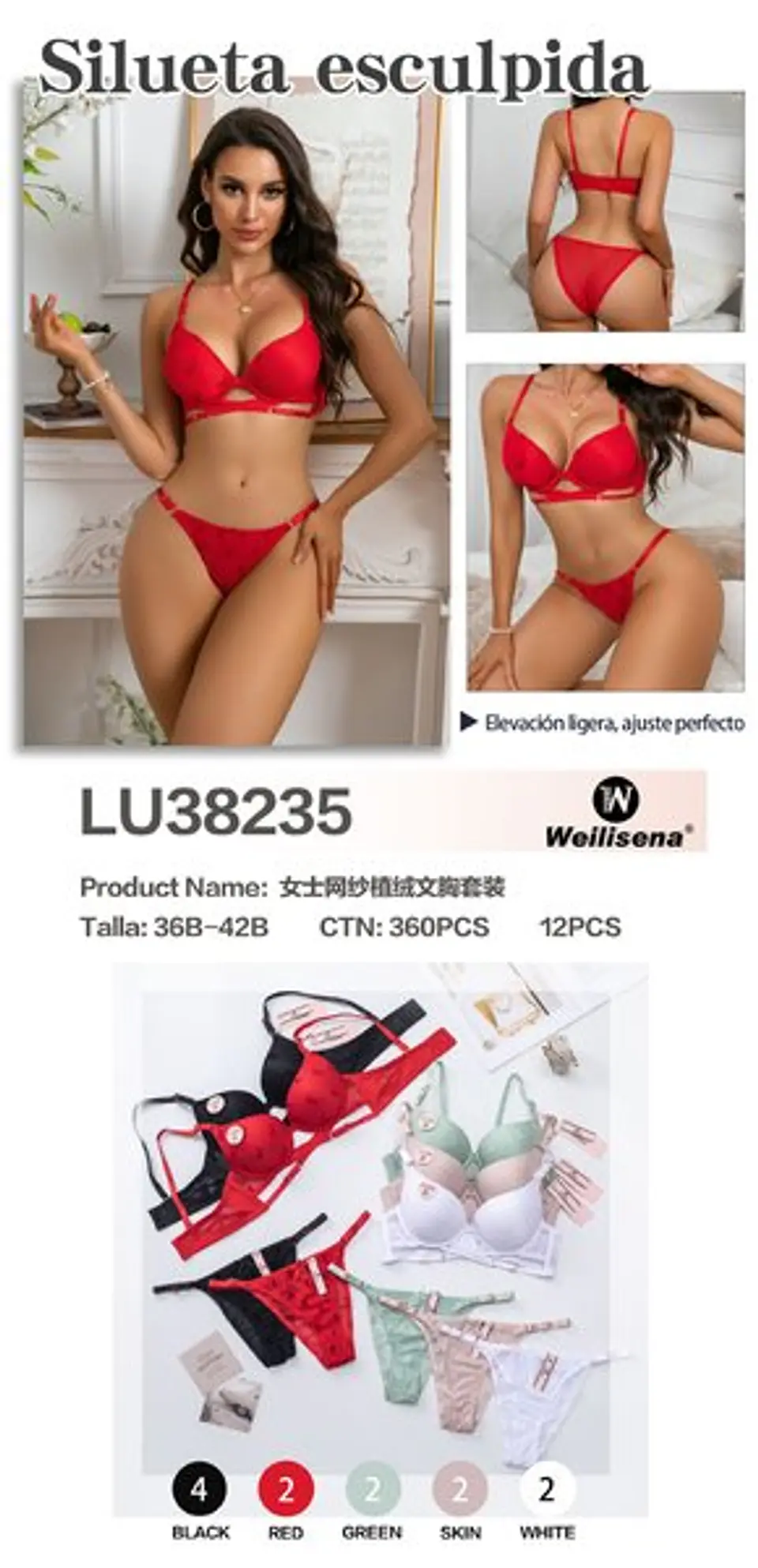 CONJUNTO LENCERIA COPA B LU38235 1