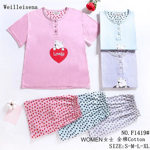 PIJAMA CORAZÓN F1419