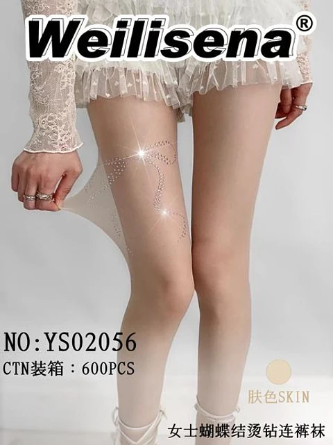 MEDIAS PANTY CON LAZO BRILLANTE YS02056