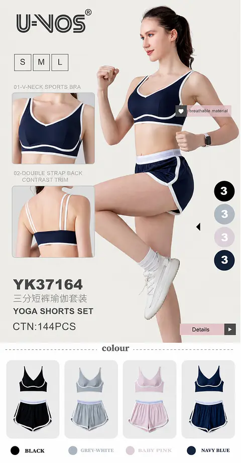 Conjunto Deportivo Short Yoga – YK37164