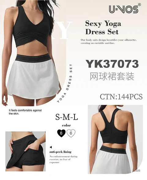 CONJUNTO TOP+FALDA SHORT YK37073