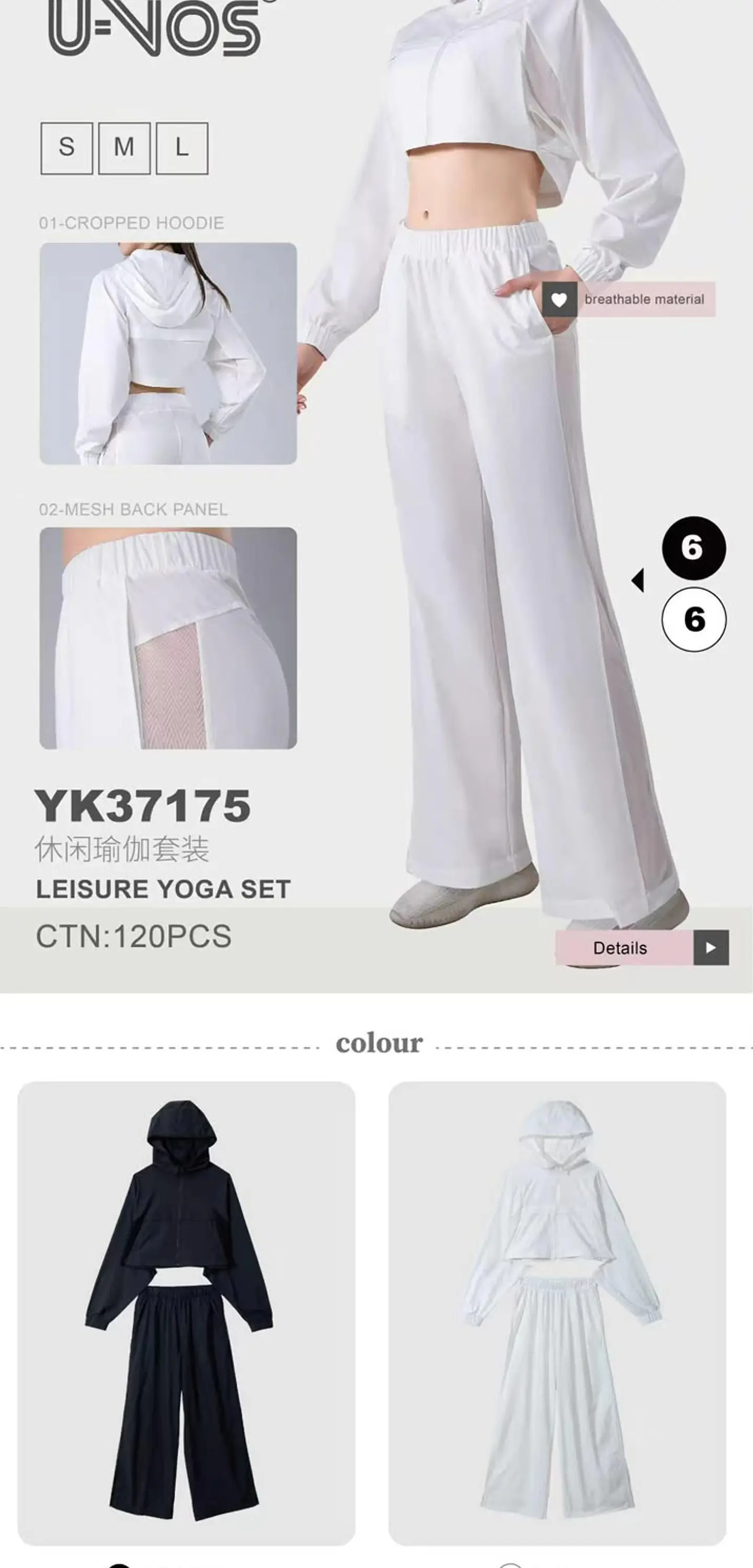 CONJUNTO BUZO+SWEATER CON TRANSPARENCIAS YK37175 1