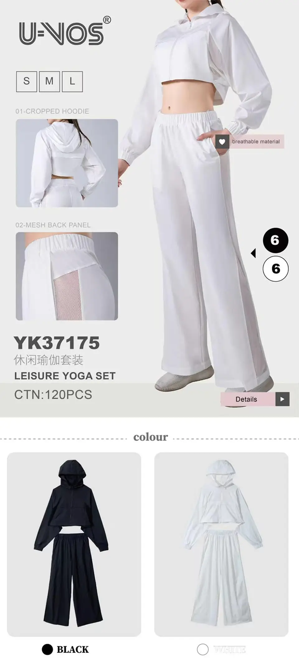 CONJUNTO BUZO+SWEATER CON TRANSPARENCIAS YK37175 1