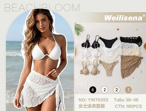 TRAJE DE BAÑO 3PCS YW70355