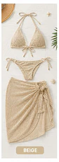 TRAJE DE BAÑO 3PCS YW70363 - Miniatura 3